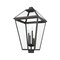 Z-Lite Talbot 4 Light Outdoor Post Mount Fixture, Black & Clear Beveled 579PHXLXS-BK - alternate 8